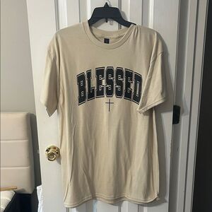 Gildan Heather Tan Blessed Tee